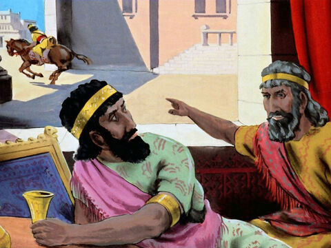 Nehemiah the king’s head waiter left Babylon, and started to rebuild the walls in Jerusalem. – Slide 44