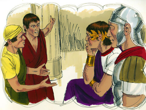 When the other servants saw what had happened, they were outraged and went and told the king what had happened. – Slide 9