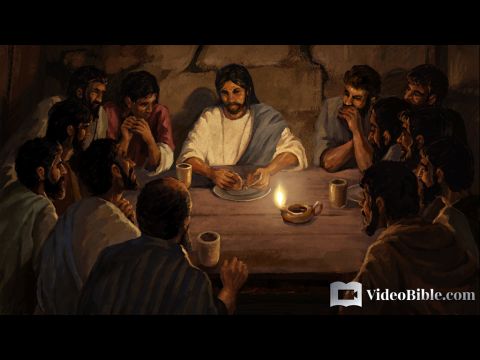 When the hour came, Jesus and His apostles reclined at the table. And He said to them, ‘I have eagerly desired to eat this Passover with you before I suffer. For I tell you, I will not eat it again until it finds fulfilment in the kingdom of God.’ <br/>‘And He took bread, gave thanks and broke it, and gave it to them, saying, ‘This is my body given for you; do this in remembrance of me.’ <br/>Luke 22:14-15,19 – Slide 2