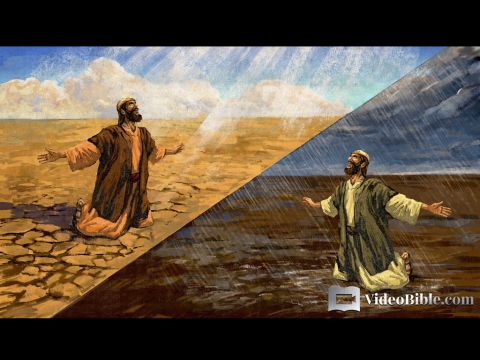 Elijah was a human being, even as we are. He prayed earnestly that it would not rain, and it did not rain on the land for three and a half years. Again he prayed, and the heavens gave rain, and the earth produced its crops. – Slide 9