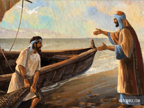 Andrew, Simon Peter’s brother, was one of the two who heard what John had said and who had followed Jesus. The first thing Andrew did was to find his brother Simon and tell him, “We have found the Messiah” (that is, the Christ). And he brought him to Jesus. – Slide 18