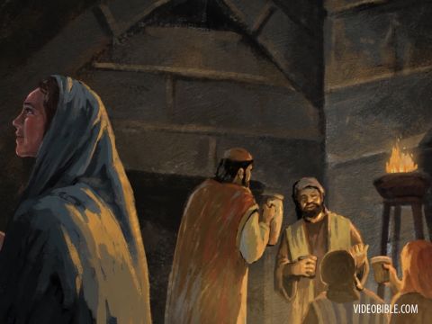 On the third day a wedding took place at Cana in Galilee. Jesus’ mother was there, and Jesus and His disciples had also been invited to the wedding. – Slide 1
