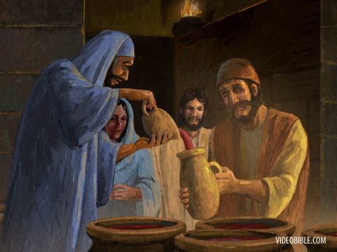Then He told them, “Now draw some out and take it to the master of the banquet.” – Slide 5