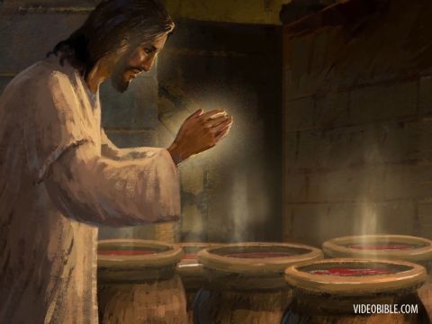What Jesus did here in Cana of Galilee was the first of the signs through which He revealed His glory; and His disciples believed in Him. – Slide 8