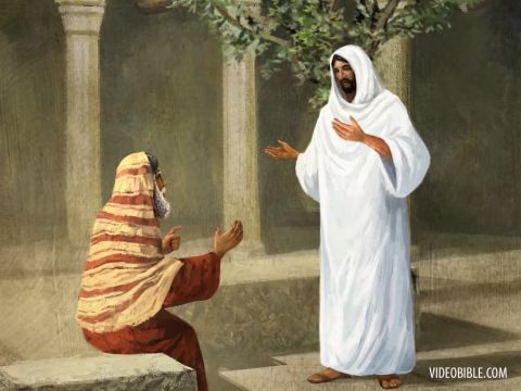 ‘Very truly I tell you, we speak of what we know, and we testify to what we have seen, but still you people do not accept our testimony. I have spoken to you of earthly things and you do not believe; how then will you believe if I speak of heavenly things?  No one has ever gone into heaven except the one who came from heaven – the Son of Man.’ – Slide 9
