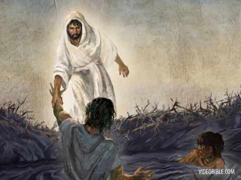 Whoever believes in Him is not condemned, but whoever does not believe stands condemned already because they have not believed in the name of God’s one and only Son. – Slide 14