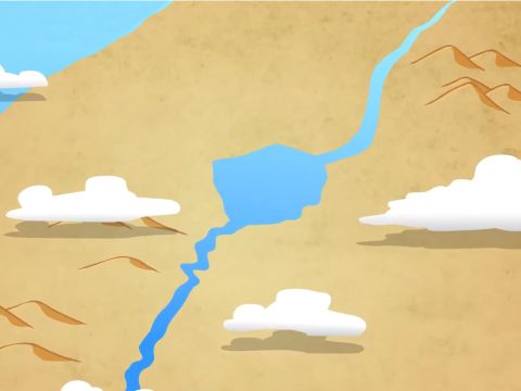 As Jesus and His disciples were going into Bethsaida (on the north shore of the Sea of Galilee) … – Slide 1