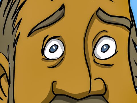 …  and this time the man stared. – Slide 9