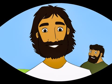 His eyes were healed, and he saw everything clearly. – Slide 10