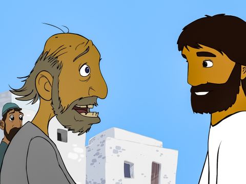 Jesus said to him, ‘You may return home now, but don't go into the village.’ – Slide 11
