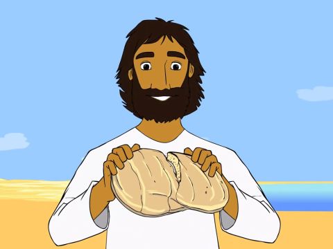 He then broke the loaves … – Slide 11