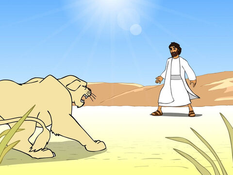 Jesus was with the wild animals … – Slide 3