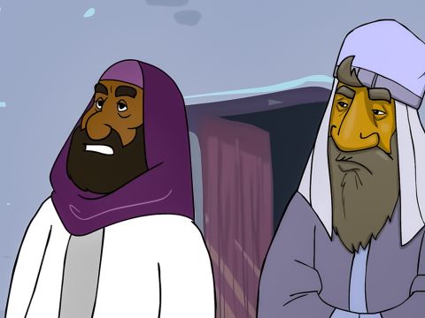 The Pharisees came out and started an argument with Jesus. They wanted to test Him by asking for a sign from heaven. – Slide 1