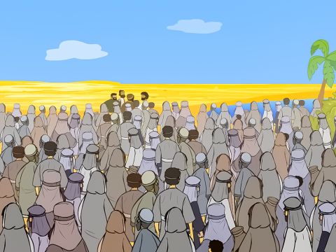 Jesus then asked, ‘And how many baskets of leftovers did you pick up when I broke seven small loaves of bread for those 4,000 people?’ – Slide 14