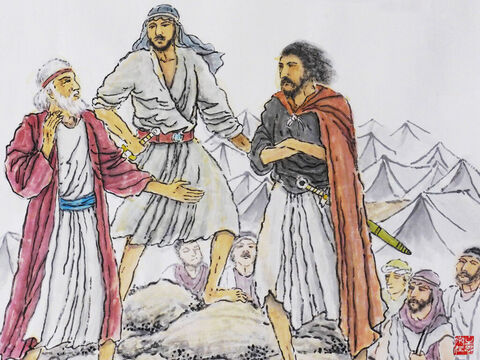 Once more the Israelites abandoned the Lord to serve Baal and Ashtoreth. As a result they were oppressed by the Philistines and the Ammonites for eighteen years.  <br/>Finally, they cried out to the Lord for help. God replied, ‘Go and cry out to the gods you have chosen! Let them rescue you in your hour of distress!’ <br/>The Israelites then put away their idols and begged God to help them again. <br/>The armies of Ammon had gathered for war and were camped in Gilead. The people were camped at Mizpah. The leaders of Gilead said, ‘Whoever attacks the Ammonites first will become ruler over all the people of Gilead.’ – Slide 2