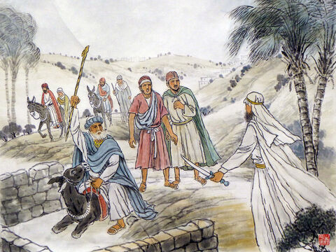 Balaam and his donkey. Numbers 22:20-35 <br/>(v23) Then the Lord caused the donkey to speak! ‘What have I done that deserves your beating me these three times?’ she asked. – Slide 9