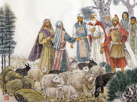 The tribes east of the Jordan. Numbers 32:1-22 <br/>(v1-5) When Israel arrived in the land of Jazar and Gilead, the tribes of Reuben and Gad (who had large flocks of sheep) noticed what wonderful sheep country it was. So they came to Moses and Eleazar the priest and the other tribal leaders and said …  ‘It is all wonderful sheep country, ideal for our flocks. Please let us have this land as our portion instead of the land on the other side of the Jordan River.’ – Slide 16