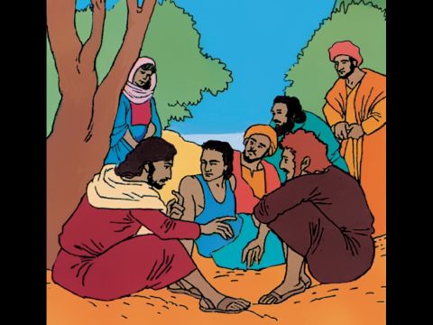 On the way He asked, ‘Who do the people say that I am?’ <br/>They replied, ‘Some say John the Baptist; others say Elijah; and still others, Jeremiah or one of the prophets.’ – Slide 3