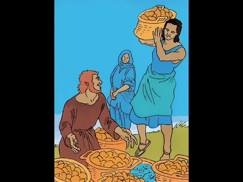 The Disciples: ‘Look! There are twelve full baskets left over!’ – Slide 9