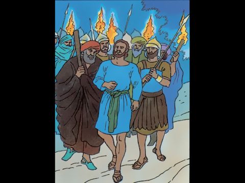 Judas: ‘You need to arrest the one that I kiss.’ – Slide 8