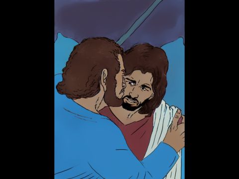 Jesus: ‘Judas, are you betraying the Messiah with a kiss?’ – Slide 10