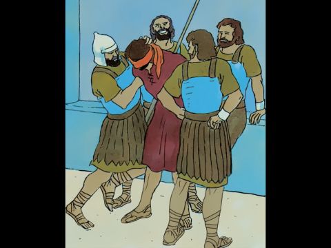 ‘Come on, prophesy to us! Who hit you?’ – Slide 3