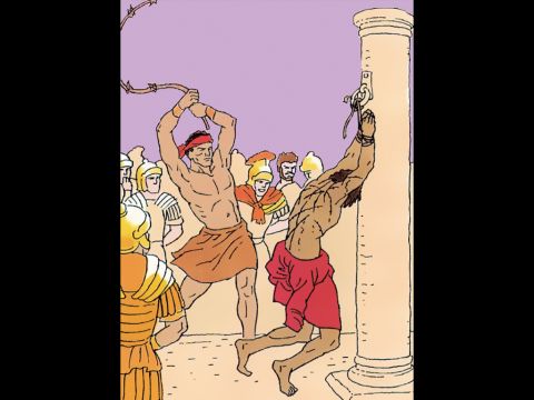 Jesus is then lashed across His back … ...37, 38, 39! – Slide 15