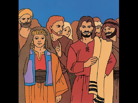 Jesus is also at the celebration, with His mother and some friends… – Slide 2