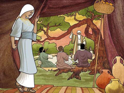 The Lord visited Abraham under the oaks of Mamre. He said, ‘I will surely return to you at this time next year; and behold, Sarah your wife will have a son.’ ... the Lord said to Abraham, ‘Why did Sarah laugh, saying, “Shall I indeed bear a child, when I am so old?” Is anything too difficult for the Lord?’ Genesis 18:10a,12a,13-14a (NASB) – Slide 6