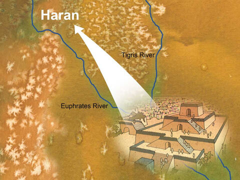 Terah took Abram his son, and Lot the son of Haran, his grandson, and Sarai his daughter-in-law, his son Abram’s wife; and they went out together from Ur of the Chaldeans in order to enter the land of Canaan; and they went as far as Haran, and settled there. Genesis 11:31 (NASB). – Slide 1