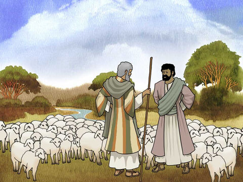 God blessed Abram and his nephew Lot with large flocks and herds. The land could not sustain them close to one another. So Abram said to Lot, 'Please let there be no strife between you and me, nor between my herdsmen and your herdsmen, for we are brothers.' Genesis 13:8 (NASB). – Slide 4