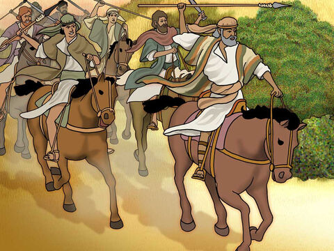 The Jordan valley was a wealthy area and it was invaded by fierce warriors. When Abram heard that his relative had been taken captive, he led out his trained men, born in his house, three hundred and eighteen, and went in pursuit as far as Dan. Genesis 14:14 (NASB). – Slide 8