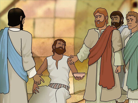 Jesus told the disciples, ‘It was neither that this man sinned, nor his parents; but it was so that the works of God might be displayed in him.’ – Slide 3