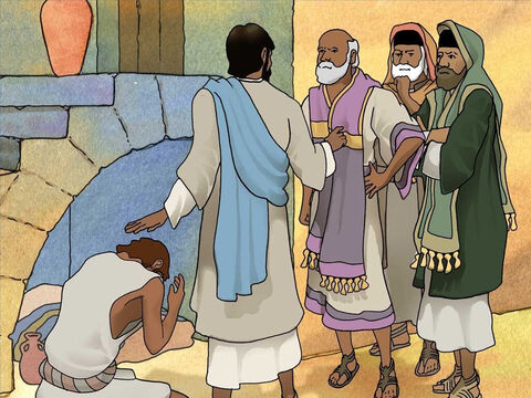 Jesus then said to the Pharisees; ‘For judgment I came into this world, so that those who do not see may see, and that those who see may become blind.’ – Slide 15
