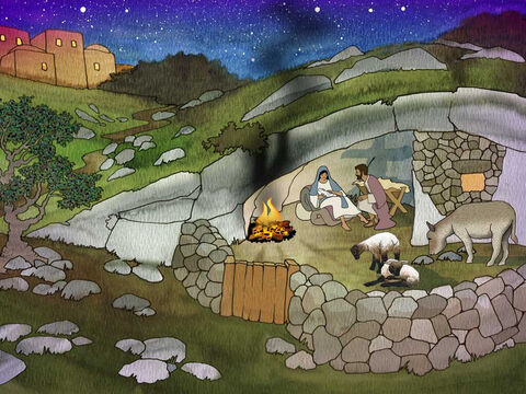 ‘While they were there, the time came for her to give birth. And she gave birth to her firstborn son; and she wrapped Him in cloths, and laid Him in a manger, because there was no room for them in the inn.’ Luke 2:6-7 (NASB) – Slide 15