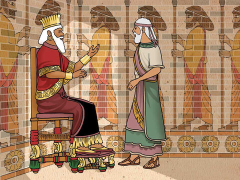 ‘Darius the Mede started ruling the kingdom at about the age of sixty-two. ... It pleased Darius to appoint 120 satraps over the kingdom, to be in charge of the whole kingdom, and over them, three commissioners (of whom Daniel was one).’ Daniel 5:31, 6:1-2a (NASB) – Slide 6