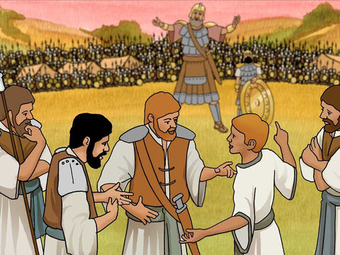 ‘Then David spoke to the men who were standing by him, saying, “What will be done for the man who kills this Philistine and takes away the reproach from Israel? For who is this uncircumcised Philistine, that he should taunt the armies of the living God?”’ 1 Samuel 17:26 (NASB) – Slide 12