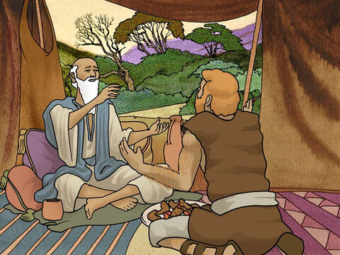 Very soon after Jacob left his father. Esau came along with the meal he prepared for his dad. Both Isaac and Esau were shocked to realise that Jacob had already received the blessing. Esau was furious and vowed to kill his brother Jacob. (Genesis 27:30-41) – Slide 9