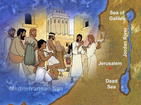 Jesus was a devout Jew. He traveled with His disciples to Jerusalem to celebrate a traditional Jewish feast. When Jesus was in the city of Jerusalem He visited a very special place called Bethesda. – Slide 1