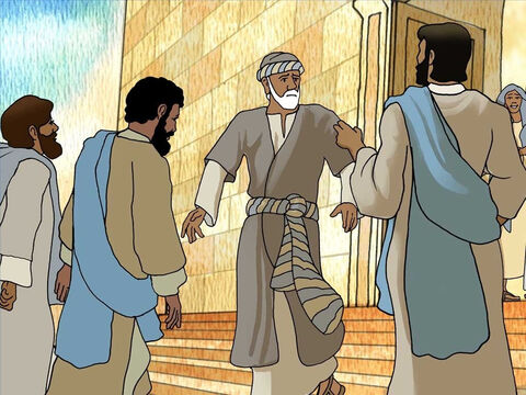 Later, Jesus found the healed man in the temple area. Jesus told him, ‘Look, you have become well; do not sin anymore, so that nothing worse happens to you.’ The man went and told the Jews that Jesus had healed him. – Slide 7