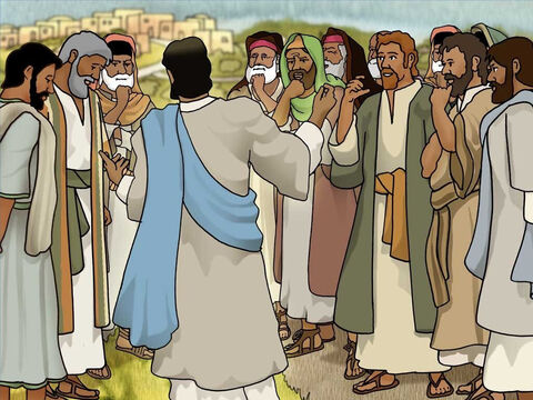 Jesus was amazed when He heard this. He turned to the crowd of people following Him and said, ‘...not even in Israel have I found such great faith.’ The Centurion believed in Jesus and God’s power. – Slide 10