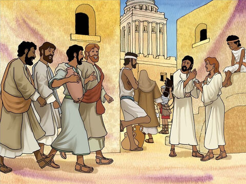 Jesus told Peter and John to go find a place for them to celebrate the Passover. They asked, ‘Where do we find it? He told them, ‘A man will be carrying a pitcher of water; follow him into the house that he enters.’ Luke 22:10. – Slide 8