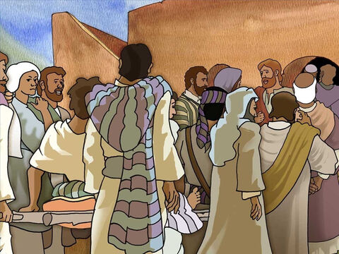 Jesus was very popular and drew many people so it was very hard for even the most needy to get close to Jesus for help. These friends could not get the lame man into the house to see Jesus because it was crowded. – Slide 3