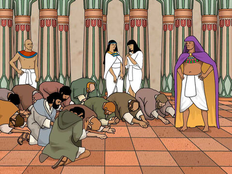 The brothers were escorted into the room for the meal. Joseph entered. They bowed down in homage. As he lifted his eyes and saw his brother Benjamin, his mother’s son, he said, ‘Is this your youngest brother, of whom you spoke to me?’ And he said, ‘May God be gracious to you, my son.’ Joseph quickly left them to find a private place to weep. Genesis 43:28b-29 (NASB) – Slide 4