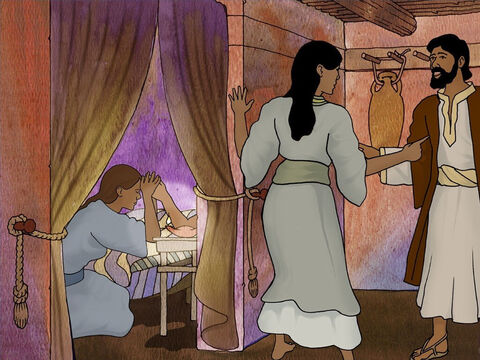 After Jesus left their home, Mary and Martha’s brother Lazarus became gravely ill. Mary and Martha knew Jesus could heal Lazarus. They decided to send someone to find Jesus and ask for His help. – Slide 3
