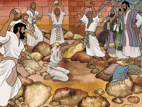 After all, many of them remembered how terrible Saul used to be. He had been responsible for the stoning of Stephen and the persecution of many Christians. (Acts 7:54-8:3). – Slide 4