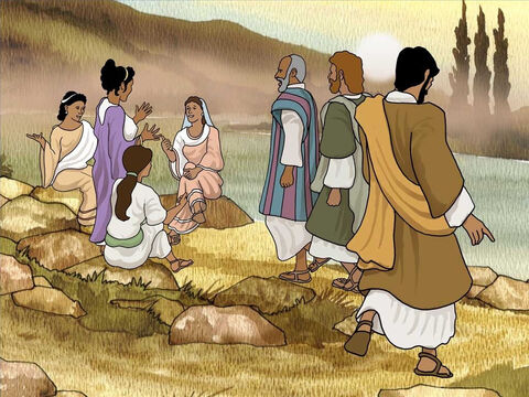 One morning Paul, Silas and Timothy went to pray by the river. They meet some woman praying on there. One woman called Lydia listened to the gospel spoken by Paul. God opened her heart and she believed in Jesus as her Lord and Saviour. – Slide 5