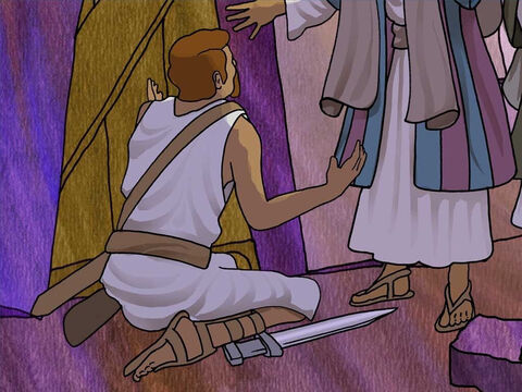 Paul told the guard that no prisoner left or escaped. Desperately the guard asked Paul and Silas, ‘What must I do to be saved?’ They said, ‘Believe in the Lord Jesus, and you will be saved, you and your household.’ – Slide 13