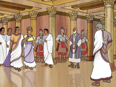 Finally the day came when King Agrippa came with his wife Bernice with great pomp. Now Paul was given a chance to share his testimony with the king and a large audience. King Agrippa almost believed the Gospel. Acts 25-26:28 – Slide 12
