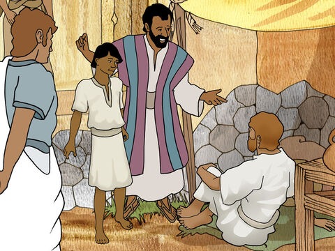 When they came to Lystra they saw a lame man that had never been able to walk. The lame man carefully listened to Paul telling him about Jesus. The Holy Spirit showed Paul that the man had faith to be made well. – Slide 4